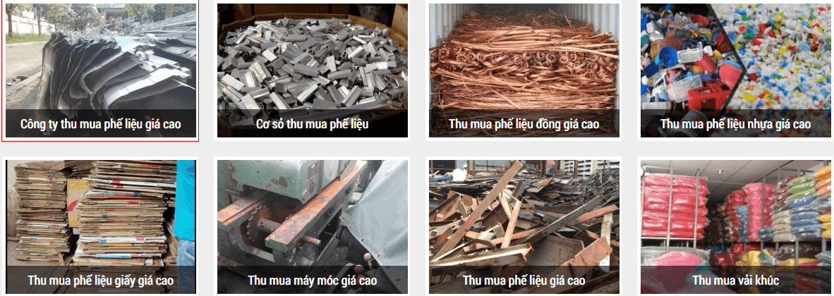 CÁC LOẠI PHẾ LIỆU CÔNG TY DŨNG PHÁT THU MUA